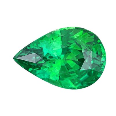 Emerald Pear Cut Loose Gemstone 6x4mm Calibrated Loose Gemstone 0.61 Cts