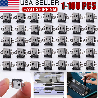 USB Type-C Built-in Charging Port Socket DC Jack for Nintendo Switch Lite Lot