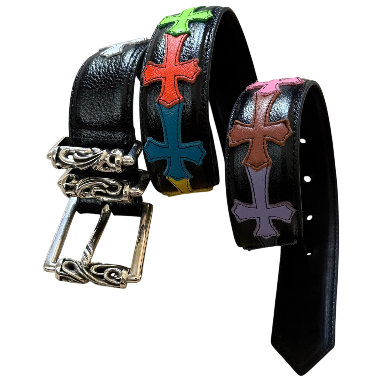 Chrome Hearts Multi Color Cross Roller Belt | eBay