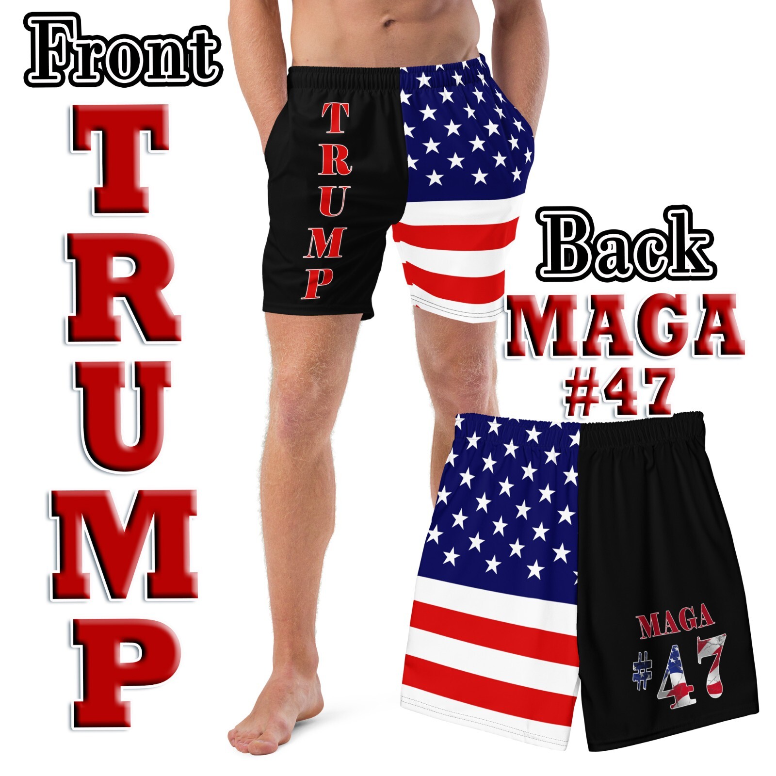 メンズウェア THE SWINGGGR TRUMP SHORTS, BLACK メンズウェア THE SWINGGGR TRUMP SHORTS, BLACK THE SWINGGGR