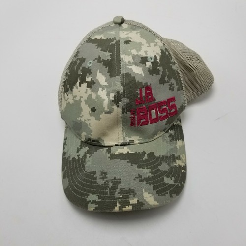 JB Boss Hat Cap Camouflage Adult Used Mesh Snapback BC6D | eBay