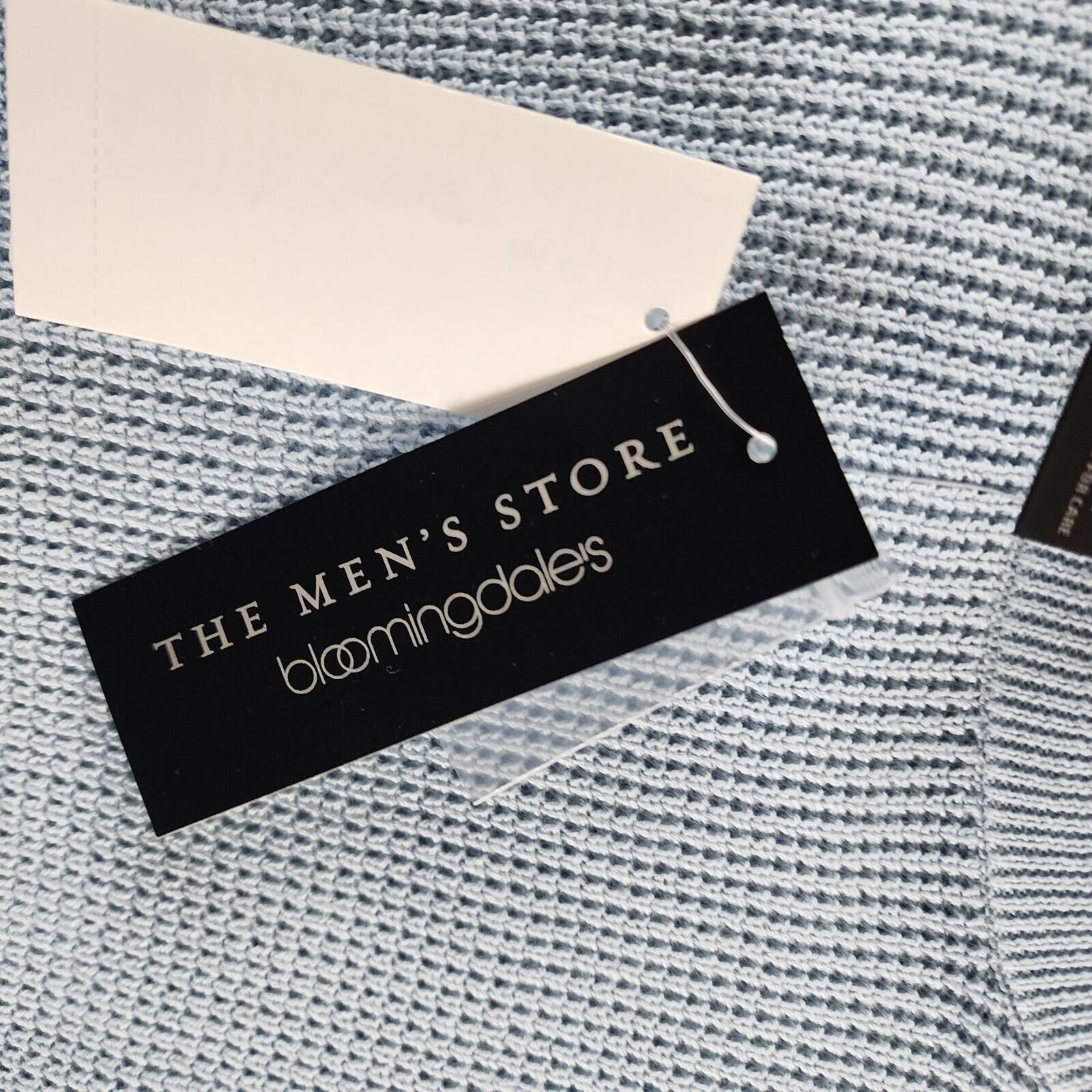 The Men's Store at Bloomingdale's Cotton Thermal Sweater Men's S Celestial L/S - Picture 11 of 12