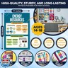 Decorably 16 Physics Posters for Classroom, 11x16in Matte-Laminated Educational Physics Classroom Posters - School Hallways, Bulletin Boards, Education Centers, Home Study Room