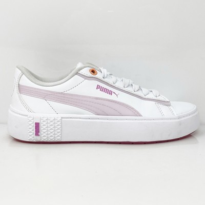 

Puma Womens Smash Platform V2 383878-01 Белая Повседневная Обувь Кроссовки Размер 5.5, Белый, Smash Platform V2