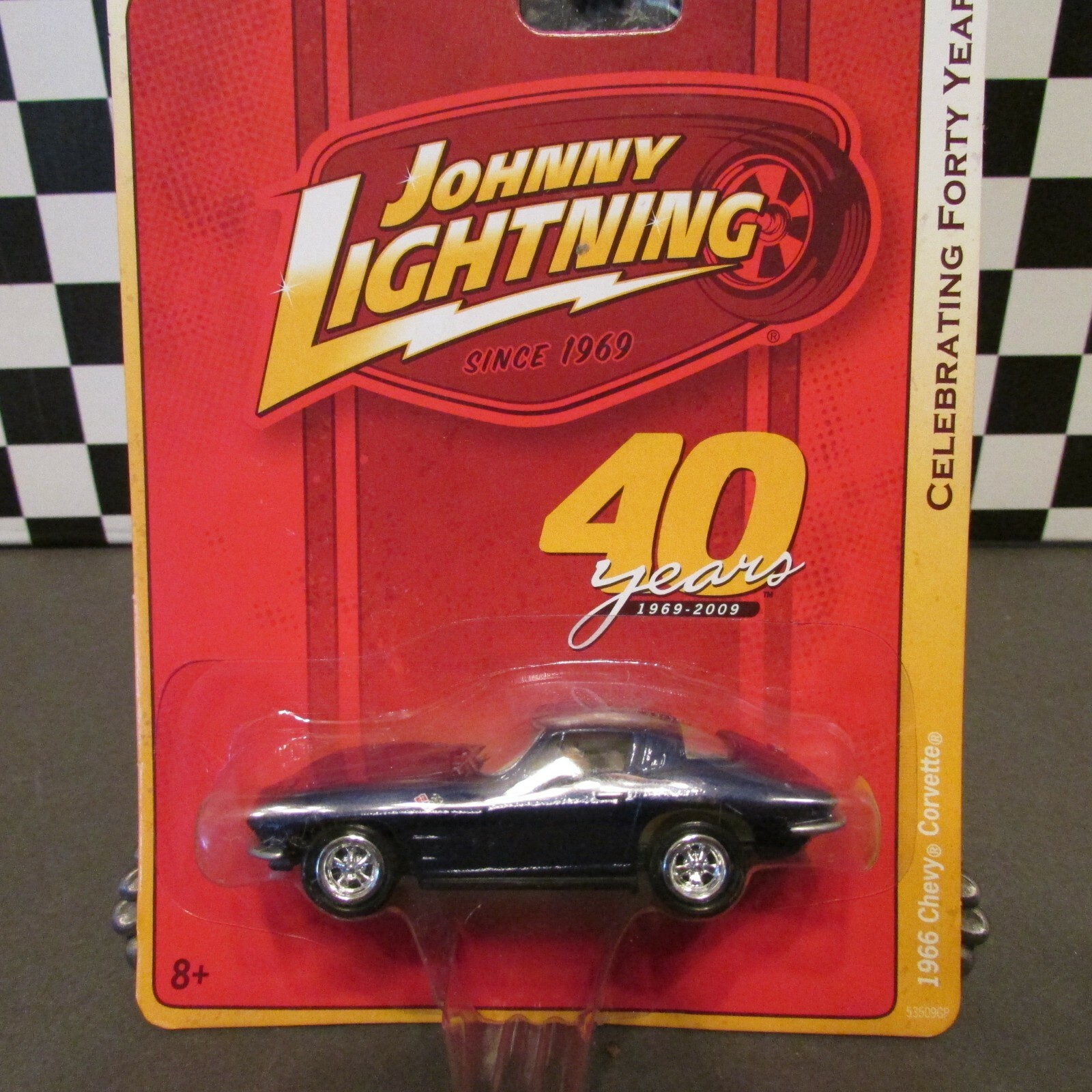 ミニカー Johnny Lightning 1966 Chevy Corvette Johnny Lightning1/64,Diecast 1966 Chevy Corvette, JL 40
