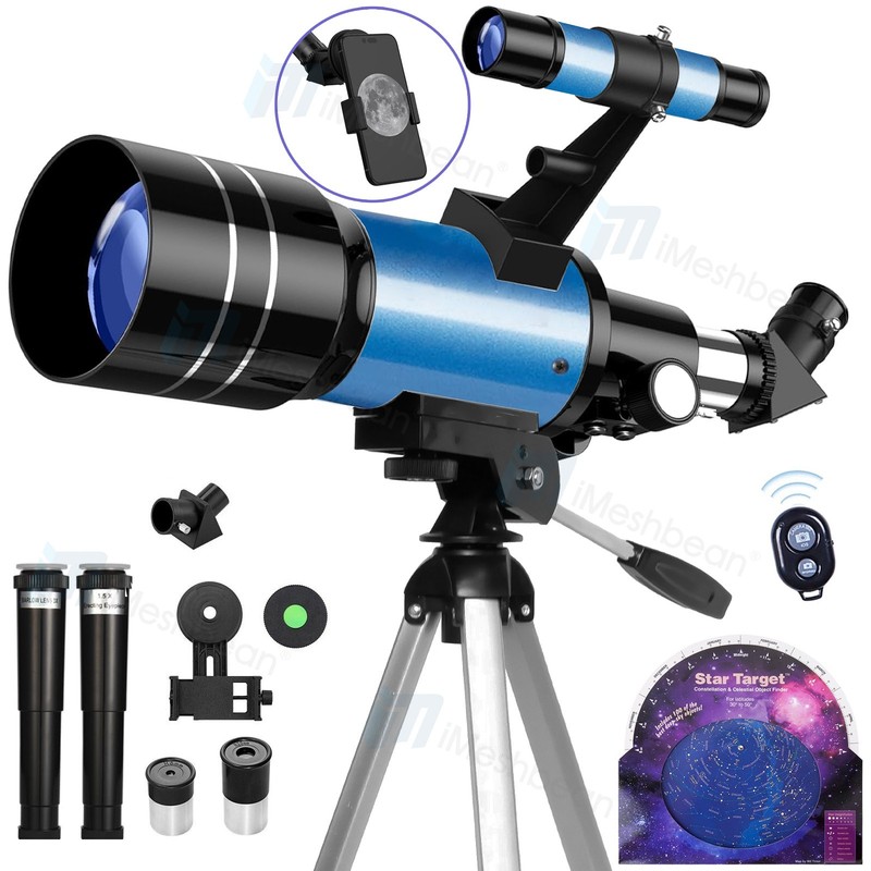 30070 Astronomical Telescope 150X with Phone Adapter for Beginner Moon