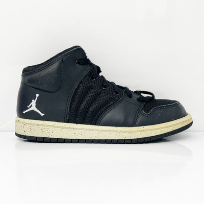 

Nike Boys Air Jordan 1 Flight 4 828243-020 Черные баскетбольные кроссовки Кроссовки, размер 2Y, Черный, Air Jordan 1 Flight 4