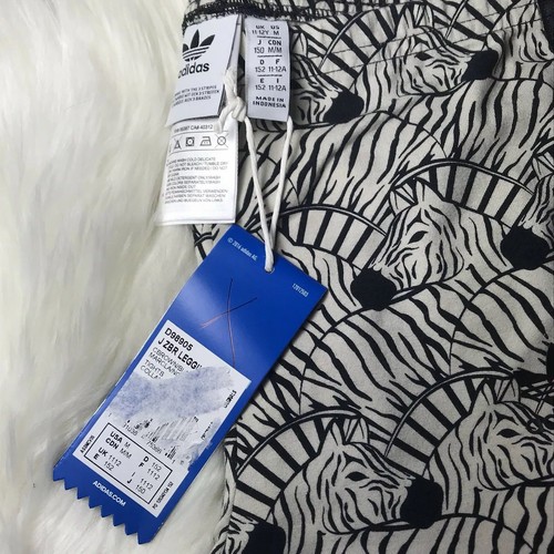 Adidas Zebra Print Leggings Girl Medium NWT