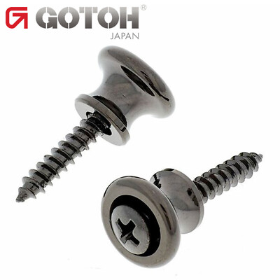 NEW Gotoh EP-B1 End Pins Small Strap Button for Guitar & Bass - COSMO BLACK