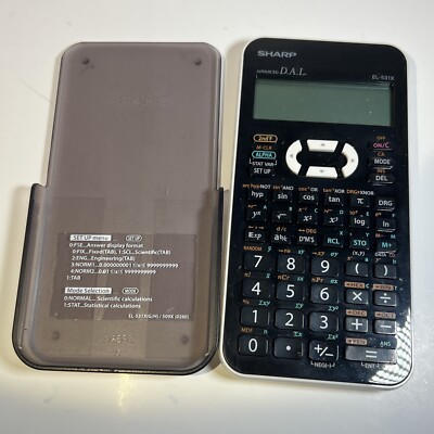 Sharp EL-531XH Scientific Calculator Advanced D.A.L. In Good Condition