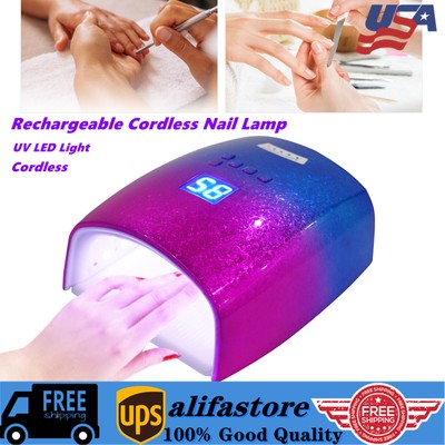 Rechargeable Cordless Nail Gel Dryer 48W Wireless LED UV Nail Lamp Manicure