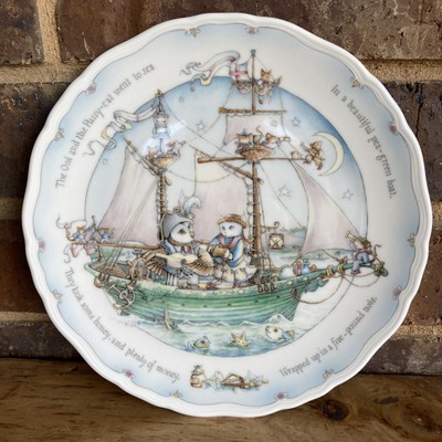 Royal Doulton THE OWL AND THE PUSSY-CAT Collection Plate 1987 The Sailors