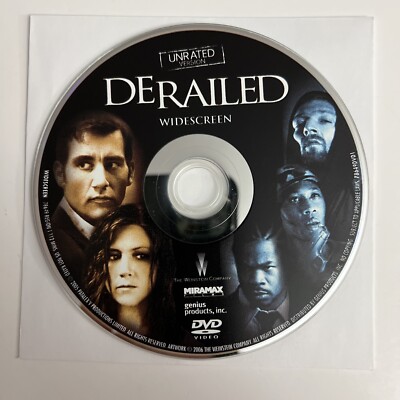 Derailed (DVD, 2006, Unrated Version: Widescreen) Disk Only No Tracking