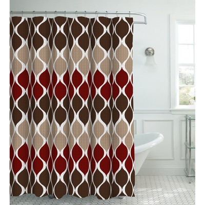 Creative Home Ideas   Textured Clarisse Shower Curtain Set | Set of 1 Shower ...