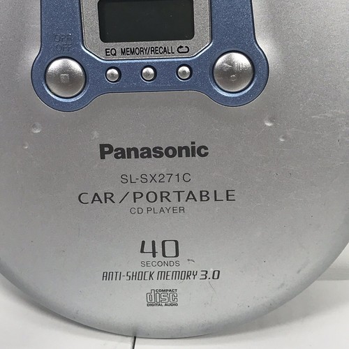 PANASONIC SL-SX271C Car/Portable CD Player Anti-Shock With Sony HeadPhones