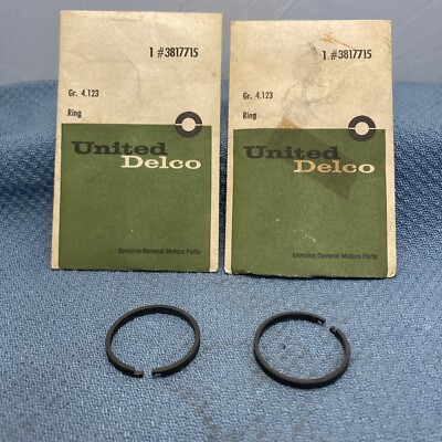 QTY 2, NEW UNITED DELCO 3817715 Ring, Transmission Oil Seal Chevrolet 1950 1973
