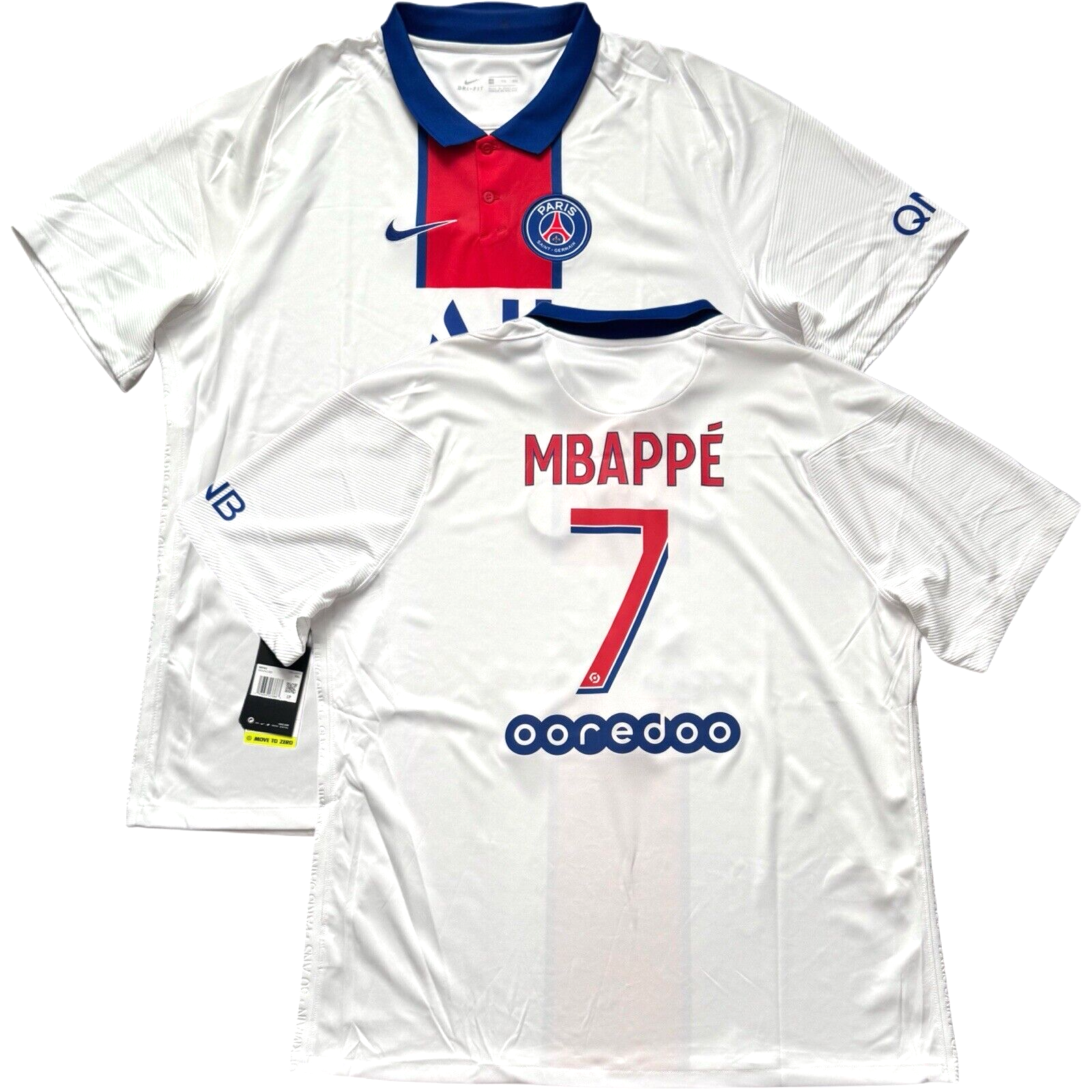 2020/21パリ・サンジェルマン/ NEW / L / #7 / MBAPPÉ 2020/21 PSG Away Jersey #7 Mbappe 2XL Nike Soccer Paris