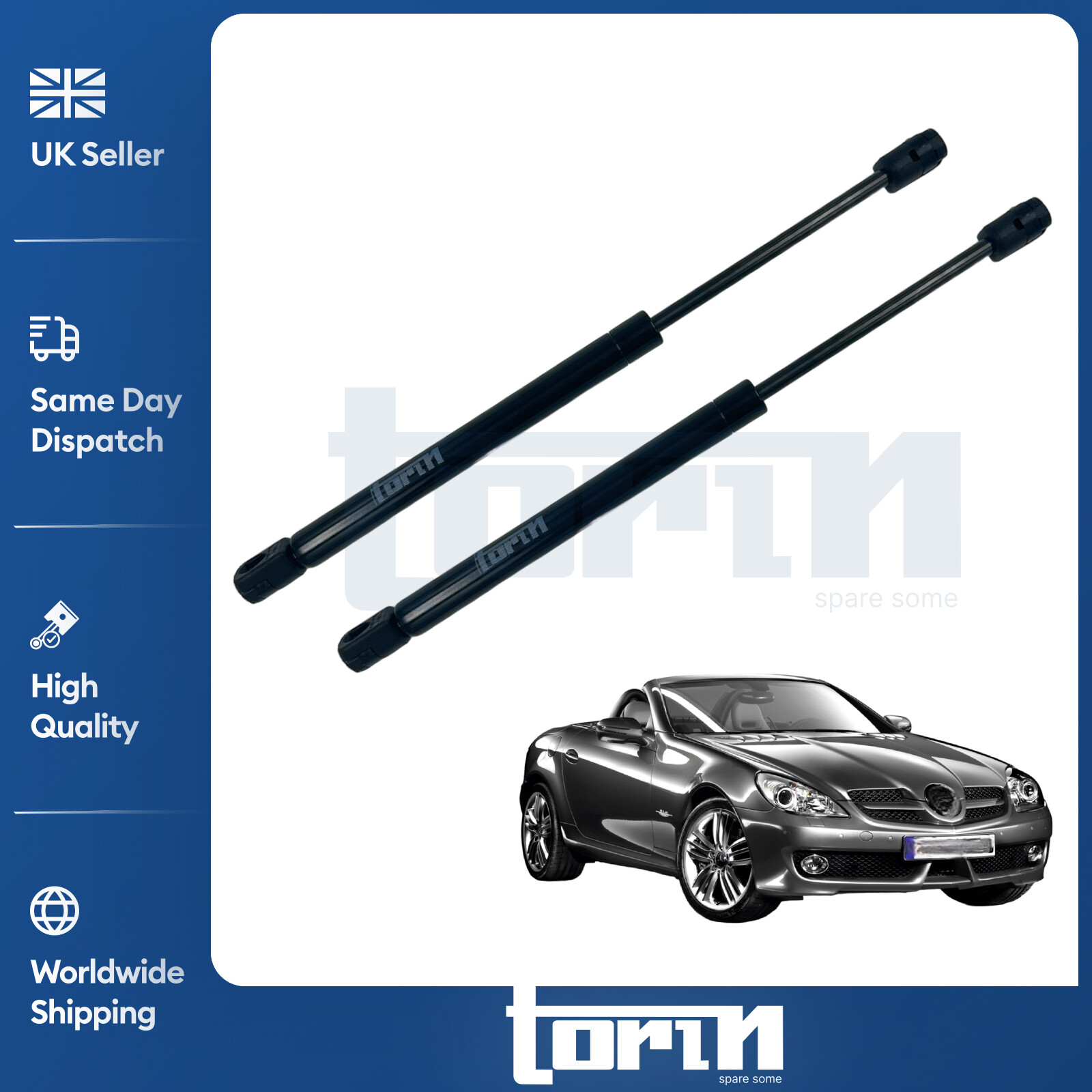 2X Tailgate Boot Gas Struts Fits Mercedes SLK R171 (2004 - 2011) 1717500036