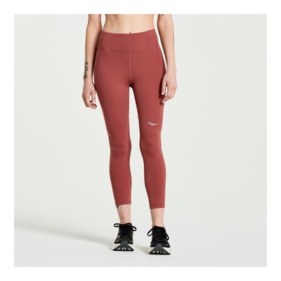 Saucony Women Fortify Crop Tight Apple Butter XL Clothing