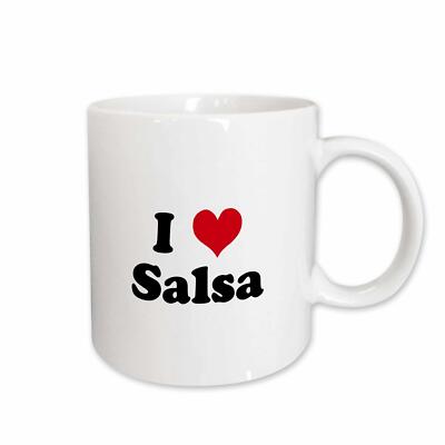 3dRose I Love Salsa Mug