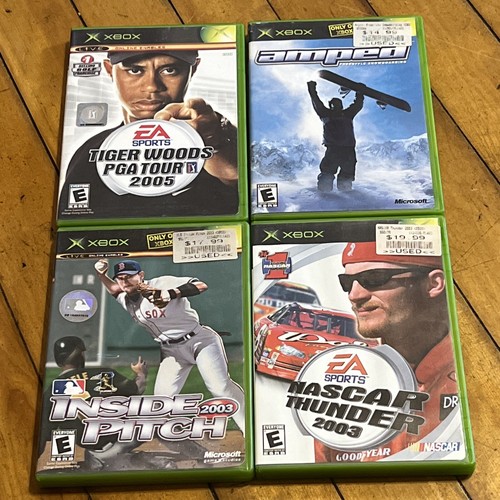 Original Xbox Sports Games Lot - Golf, Snowboarding, Baseball, NASCAR All CIB