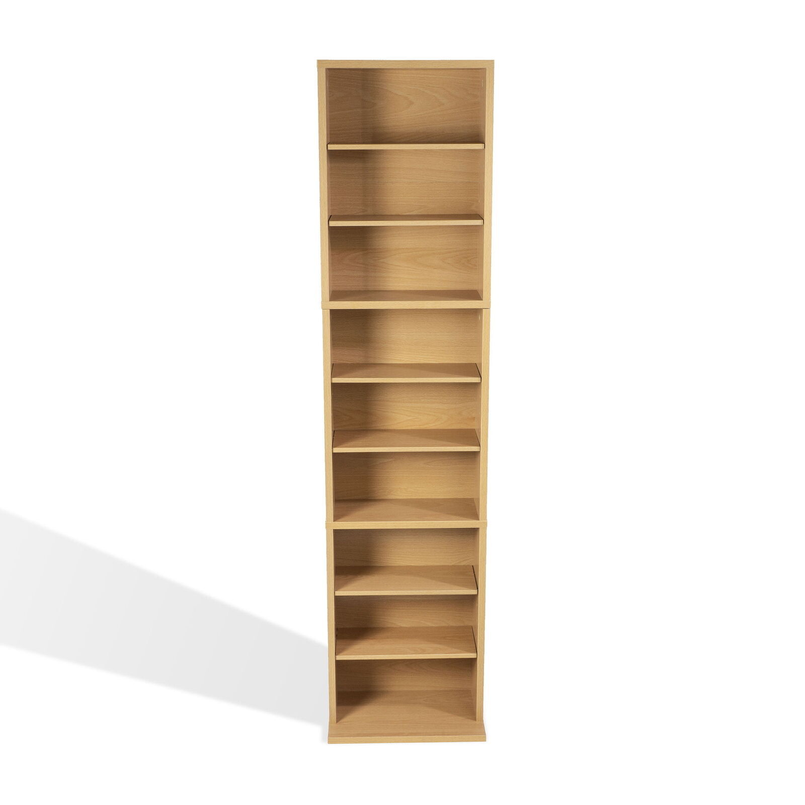 Media Tower Stand Video Game Adjustable Storage Shelves Cabinet Cd Dvd Organizer