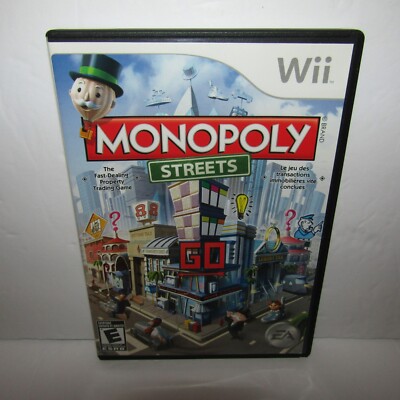 Monopoly Streets Nintendo Wii Video Game with Manual in Wrong Case Tested Works