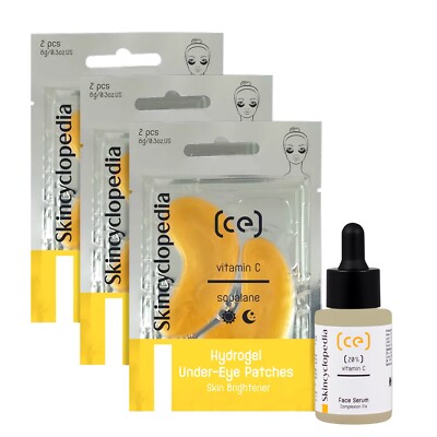 Skincyclopedia Pure Vitamin C Face Serum +3 Hydrogel Eye Pads