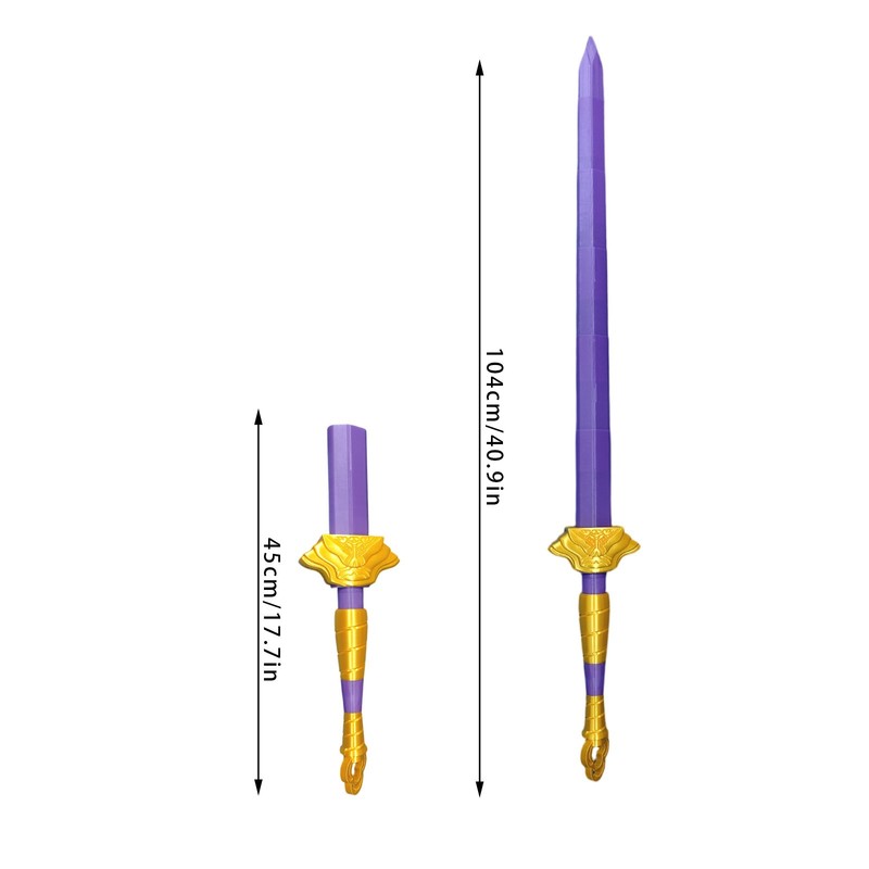 Pop Hunters Cosplay Schwert 50cm | Anime Weapon Prop Lila | Für Halloween & Rollenspiel