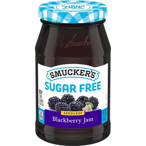 Smucker's Seedless Blackberry Jam, Sugar Free, Sweetened