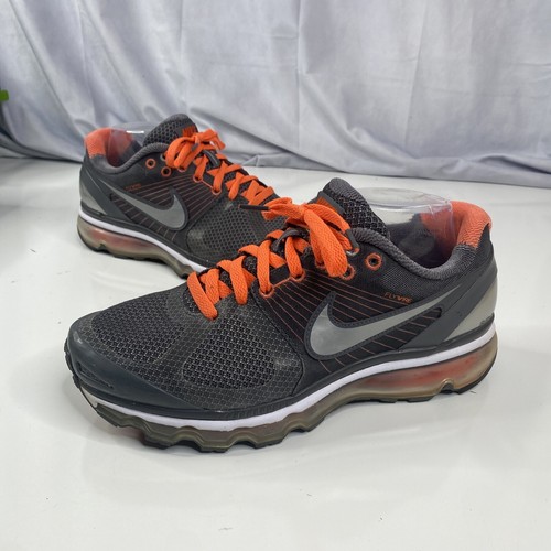 2010 Nike Air Max 360 Flywire Gray Orange Women's Shoes US