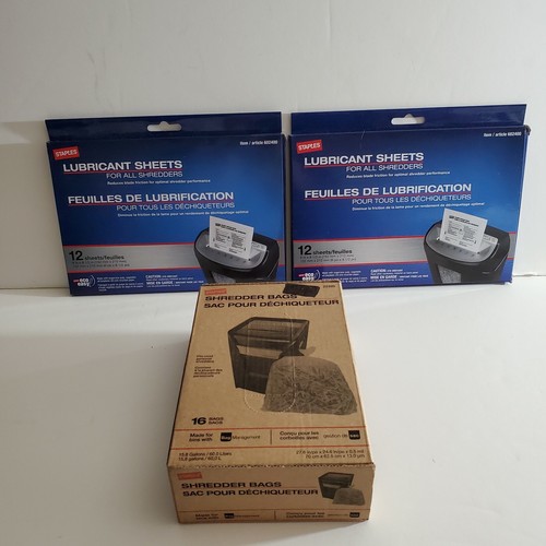 Staples Shredder Lubricant Sheets Tru Red Shredder Lubricant Sheets