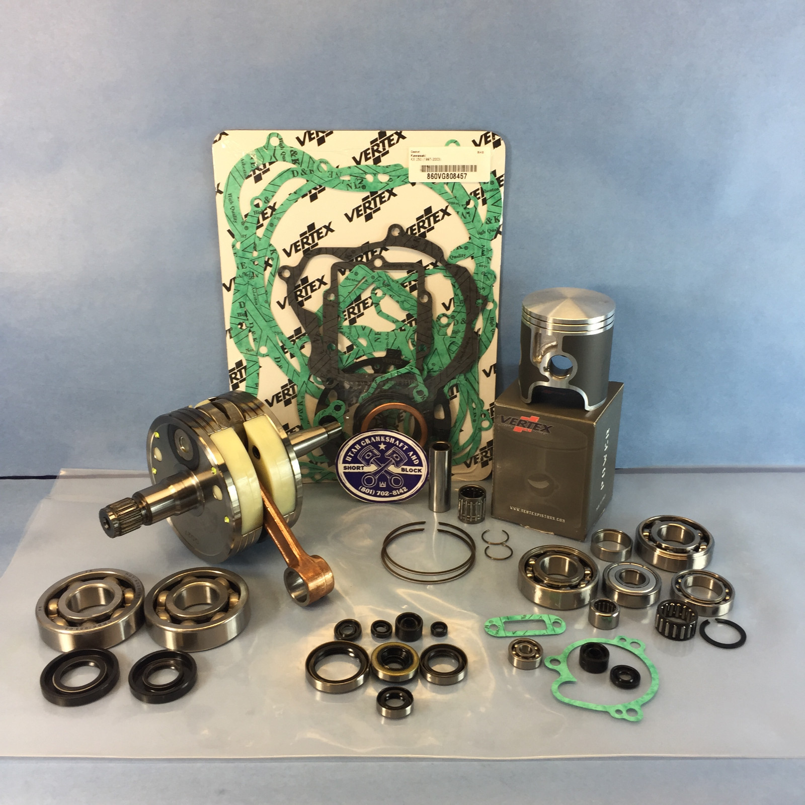 NEW COMPLETE ENGINE REBUILD KIT 1998-2001 KAWASAKI KX 250 NEW COMPLETE ENGINE REBUILD KIT 1998-2001 KAWASAKI KX 250