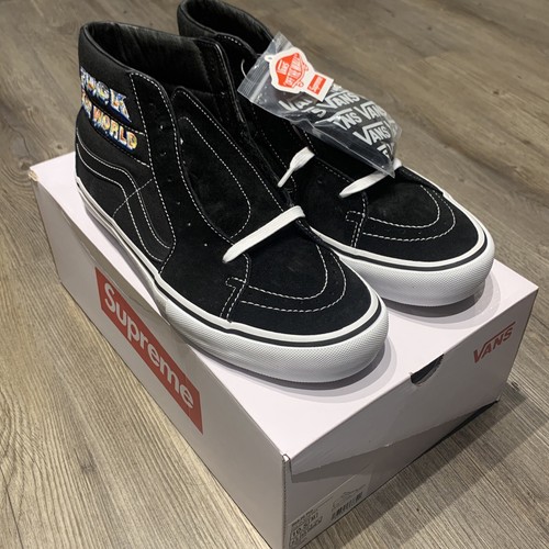 NTWRK - Vans Sk8-Hi Supreme F*ck The World Black Size 9