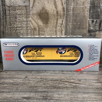 Williams Schlitz Beer Classic Reefer Freight Car O Gauge Train Toy New