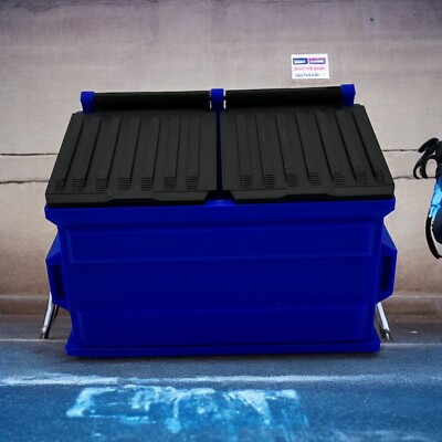 3D Printed DUMPSTER FOR DIORAMA GI JOE DC MARVEL BLUE