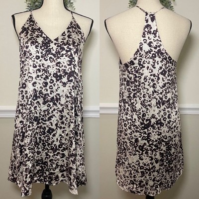 Three Eighty Two Leopard Print Tanner Slip Dress