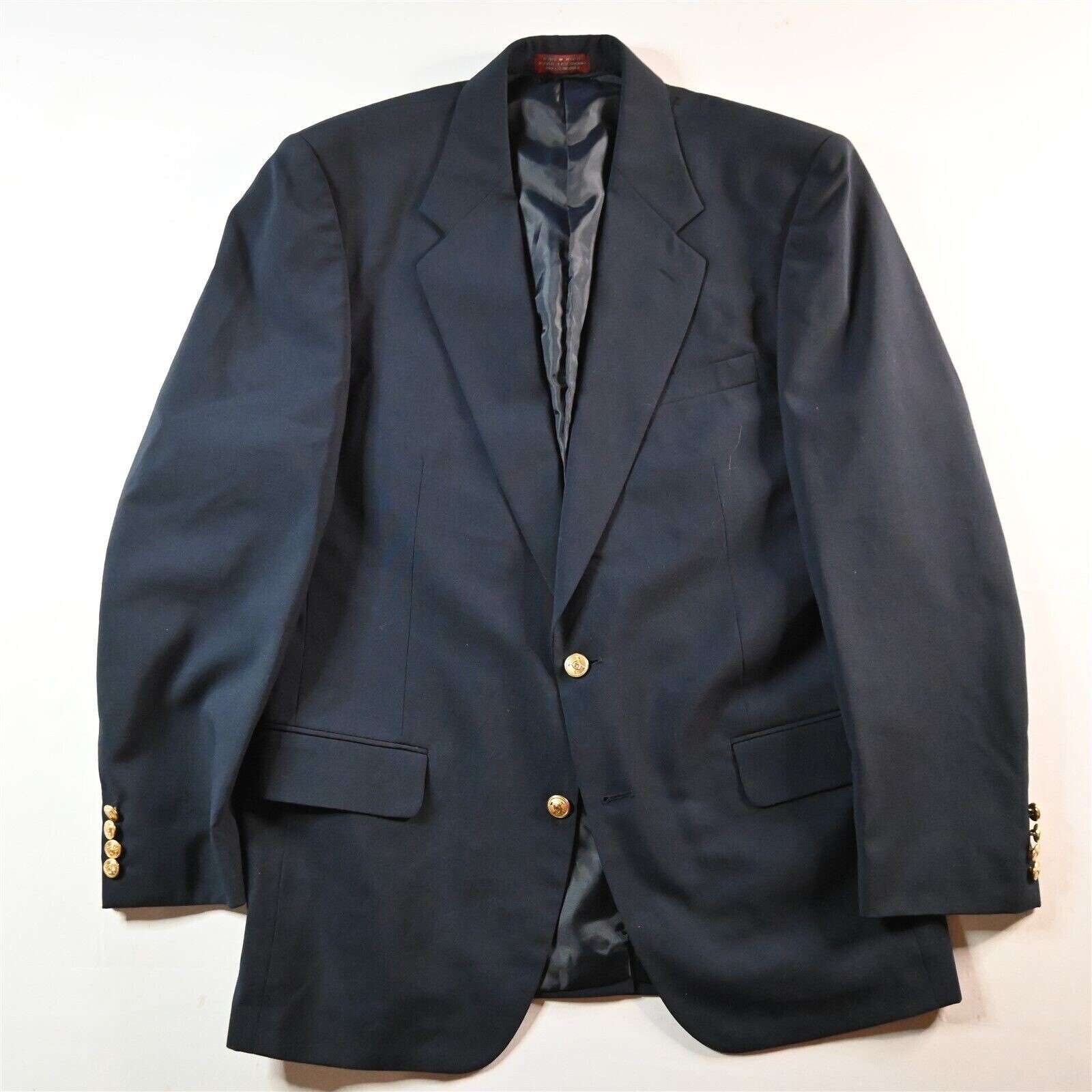 ジャケット・アウター 90s NEW YORKER gold button navy blazer Vintage Navy Blue Wool Sports Coat Blazer 2 Gold Button