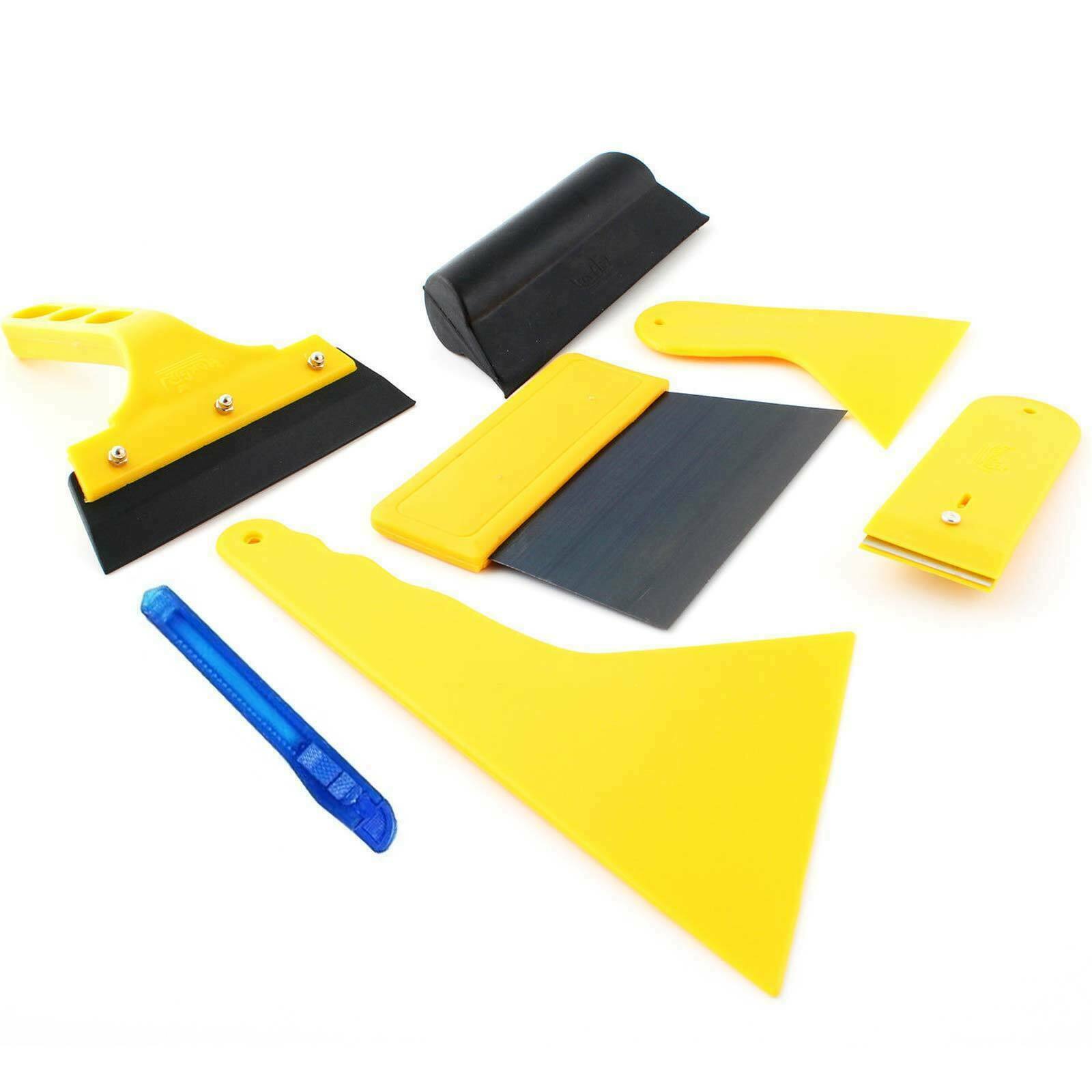 7PC Window Tint Tool Kit Auto Car Wrap Film Tinting Squeegee Razor Blade Scraper