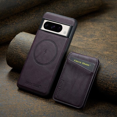 For Google Pixel 7 8 8A 9 Pro Magnetic Detachable Card Holder Wallet Back Case