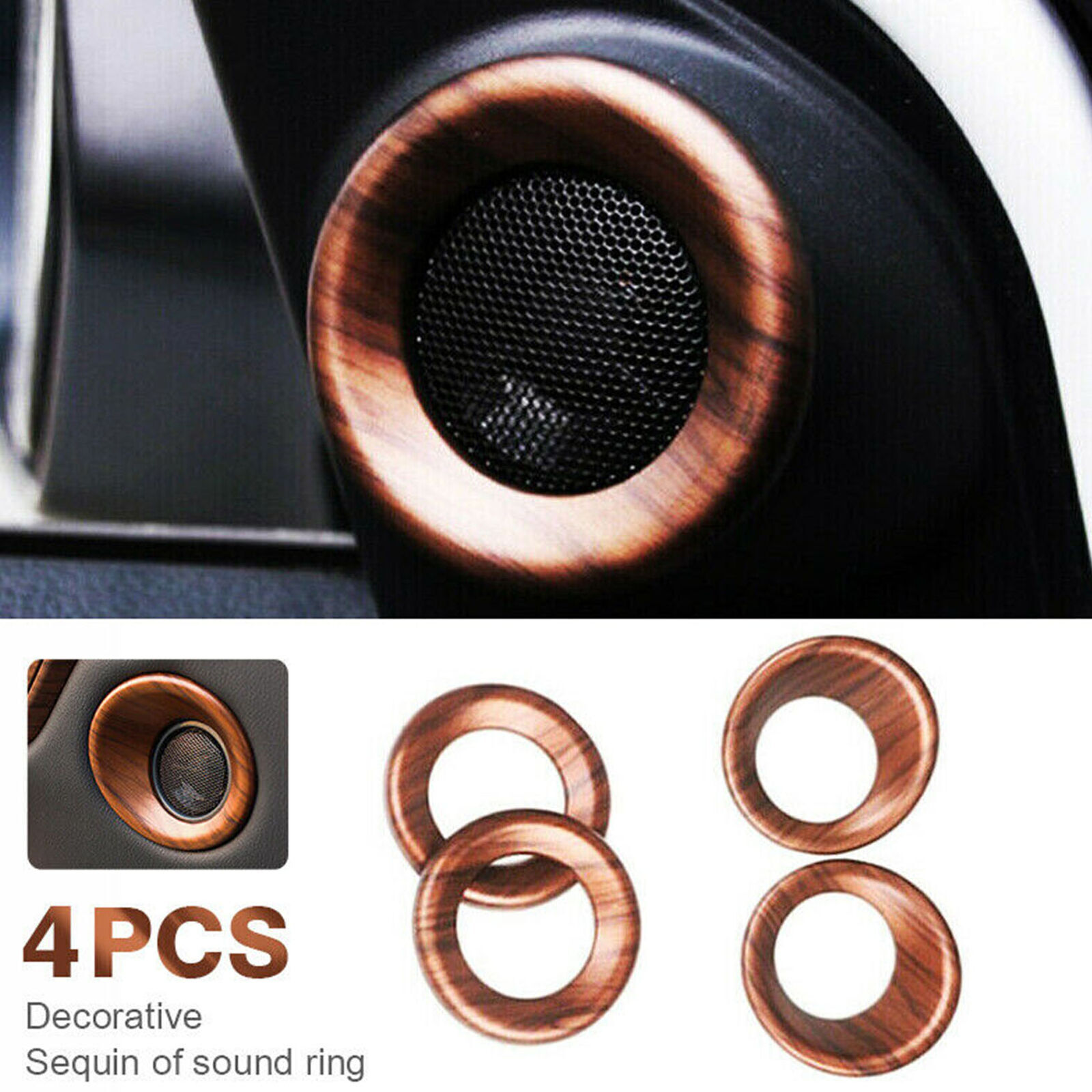 Car Door Audio Speaker Ring Cover Trim Accessories Fits Hond