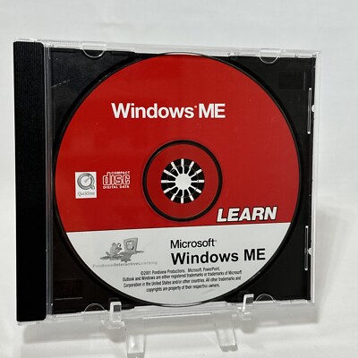 2001 Microsoft Windows Me Learn Disc Only Disc Mint Condition