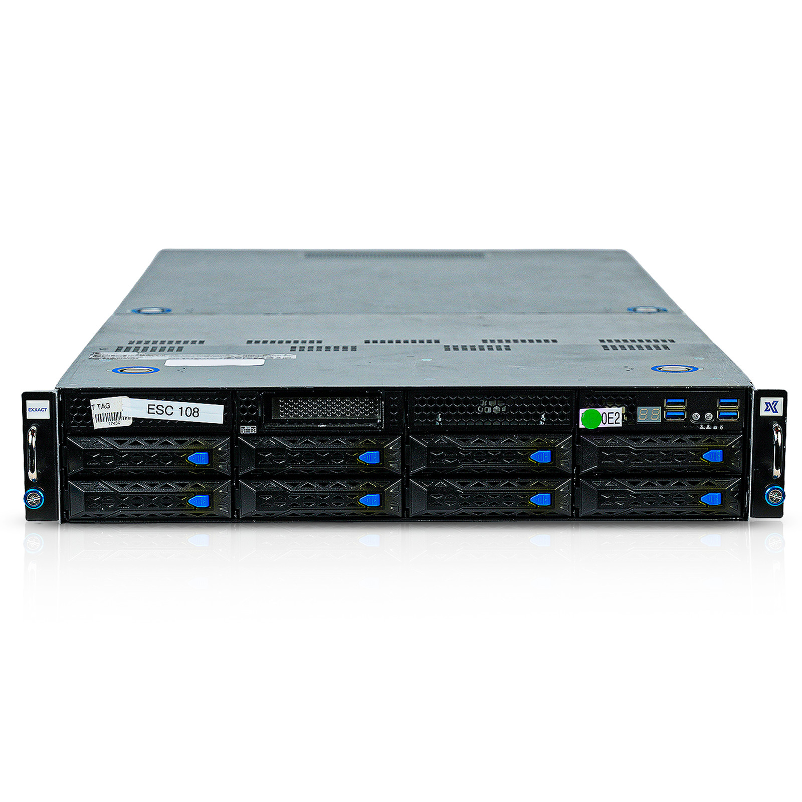 ASUS ESC4000A-E10 2U GPU Barebone Server SATA/SAS/NVMe 8-Bay 8x DDR4 2x 2200W