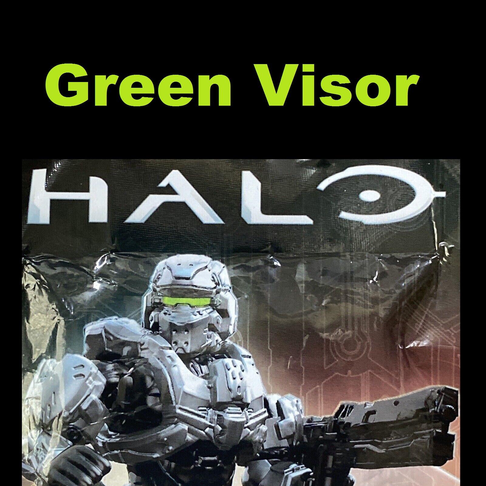 Halo Mega Bloks Silver/Gray Spartan SDCC Exclusive Green