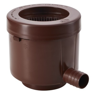 GARANTIA Collecteur Filtrant Eco Luxe brun, Pour descentes 70-100mm, eau pluie