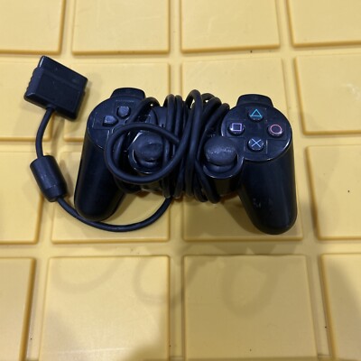 Sony PlayStation 2 Wired DualShock Controller Black WORKING Original.