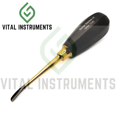 Luxating Dental Elevator 5mm Curved Root Extraction Surgical German Stainless