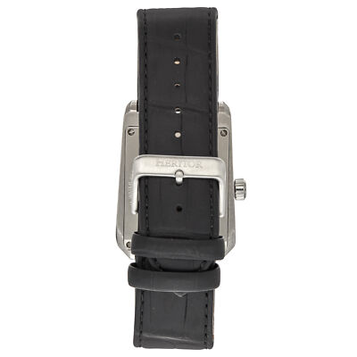 Pre-owned Heritor Automatic Wyatt Skeleton Watch - Silver/black
