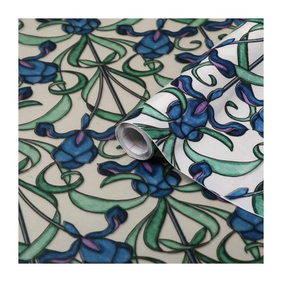 346-0616 Self-Adhesive Privacy Glass Window Film, Minster/Iris, 17'' x 78'' Roll