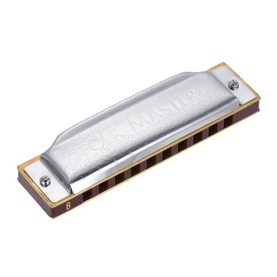 1072-B Folkmaster Standard 10-Hole Diatonic Harmonica  of B 20 K9T5